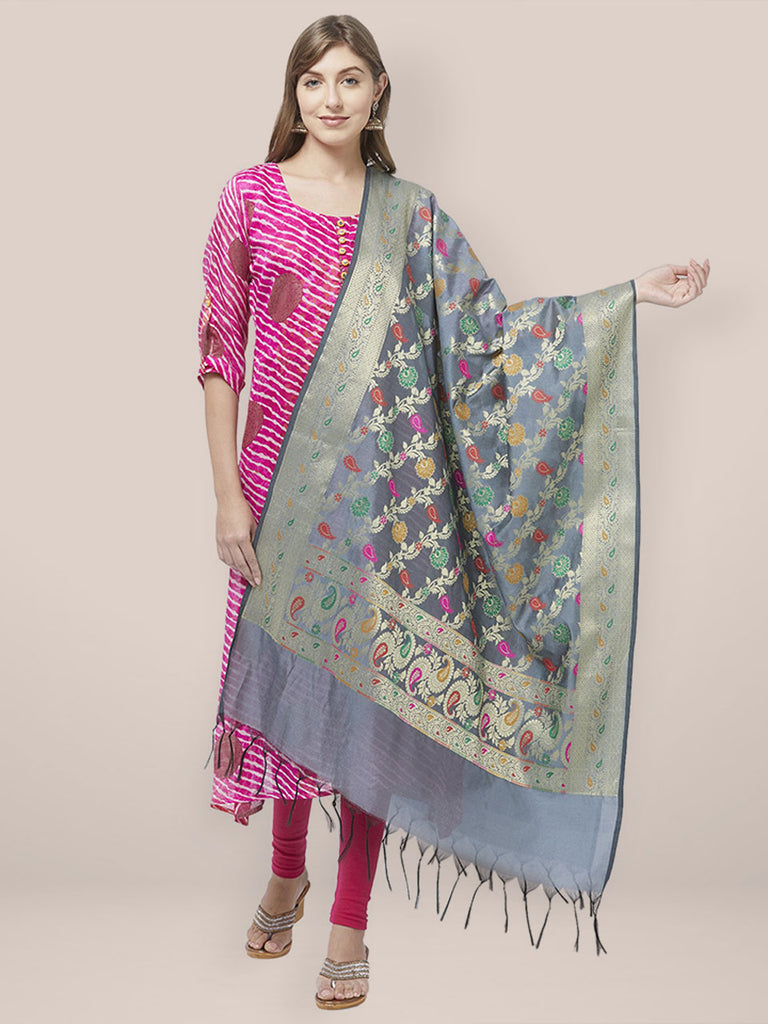 Banarasi katan Silk Zari weaved Suit With Zari and Resham Weaving Dupa –  fab-persona